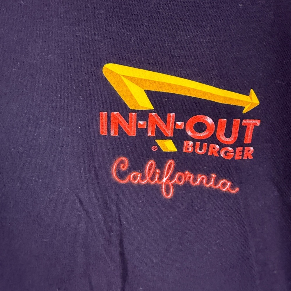IN-N-OUT T-Shirt Mens XL MUSCLE CAR SUNSET Made in USA Black - Picture 3 of 7